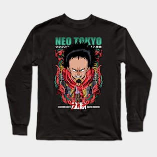 Akira Neo Tokyo Tetsuo Character Anime 1988 Long Sleeve T-Shirt